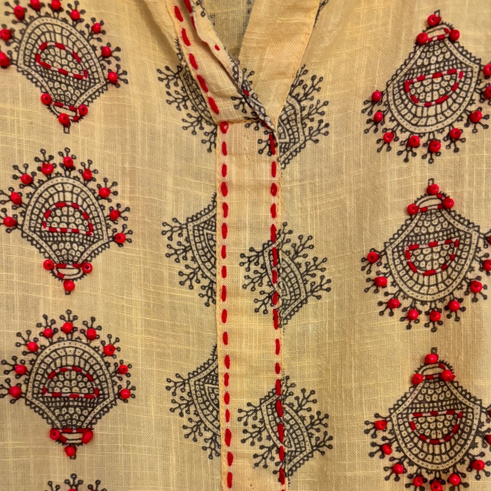 Upcycled Indian dress made into a top. - Picture 5 of 5